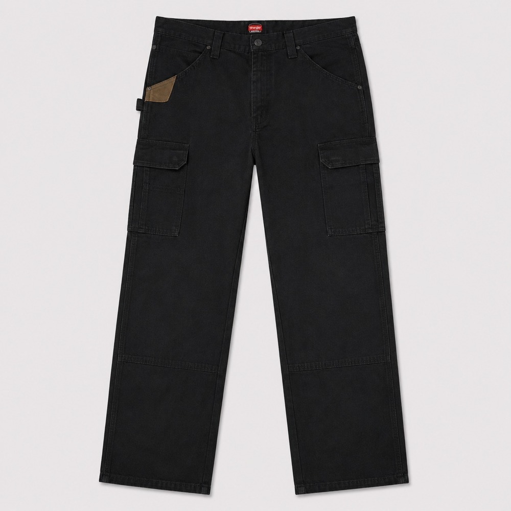 Wrangler Workwear Cargo Pants Mens 32x32 Black Utility Work Pants